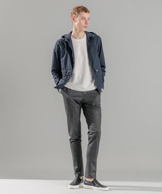 JOSEPH HOMME 【LEON 掲載】ブライトナイロンシャンブレー　スプリングブルゾン ネイビー系