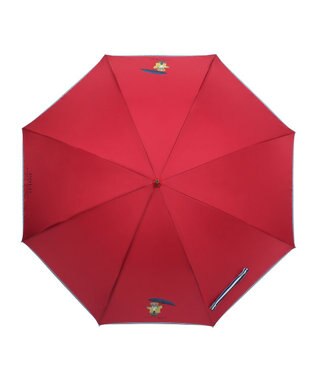 MOONBAT 【雨傘】POLO RALPH LAUREN（ポロ ラルフローレン）長傘 ツイル無地×RAIN BEAR レッド
