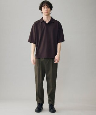 UNFILO MENS さらさらドライ クリーンポロ ブラウン