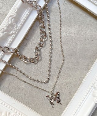 WEGO 3Pメタルモチーフネックレス 柄2