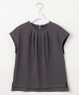  【UVカット・接触冷感・撥水・汗ジミ防止】プレーティングジャージー フレンチスリーブ カットソー