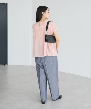 CRAFT STANDARD BOUTIQUE ヴィンテージボイルギャザーブラウス Light Pink