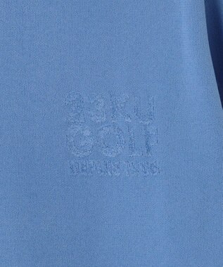 23区GOLF 【MEN】【ウォッシャブル】スヌード付き 裏モールパーカー ニット サックスブルー系