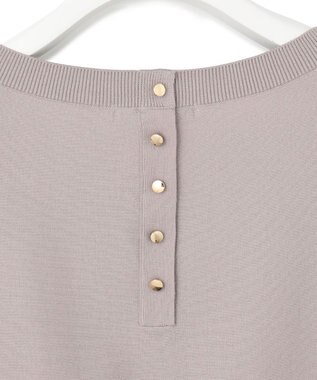 23区 【洗える/ご好評につきカラー追加】ヴィスコースストレッチ ドルマン ニット ライトグレー系