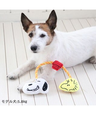 PET PARADISE スヌーピー お友達 ロープ トイ レッド