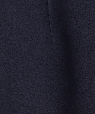 23区 L 【洗える】ウールミックスジョーゼット ワンピース ネイビー系