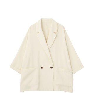 Green Parks 【適ON】シアーシャツジャケット Ivory