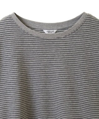 AMERICAN HOLIC クルーネックロングカットプルオーバー Border