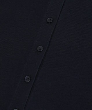 earth music&ecology 【コットン混紡】バイカラーレイヤード風カーディガン Navy