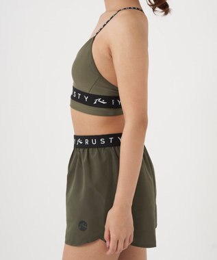 OP／FILA 【RUSTY】ニコちゃんロンT＋ショートパンツ付きビキニ 4点セット水着 カーキ