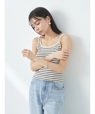 earth music&ecology クロップドキャミソール Off White