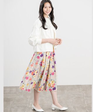 ONWARD Reuse Park 【組曲】スカート春夏 ピンク