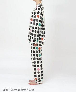 tsumori chisato SLEEP ツモリチサト パジャマ 綿100%(本体) 天竺素材 長袖 長ズボン レディース UDX598 /ワコール アイボリー