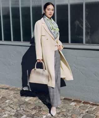 自由区 【MILOS】レザーポケット バッグ グレージュ