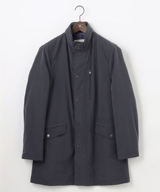 JOSEPH ABBOUD 【25SS・7ポケット/軽量/ECO撥水/インフード】ライトマイクロリップピーチ コート ネイビー系