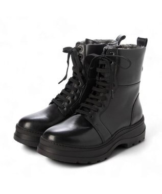 MODE ET JACOMO <carino>厚底レースアップブーツ ブラック