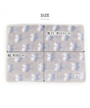 PET PARADISE リサとガスパール 遠赤外線 ボアマット 《 であい柄 》 (80×60cm) であい柄