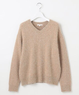 自由区 S 【カタログ掲載】フェザーラメプルオーバー ニット モカ