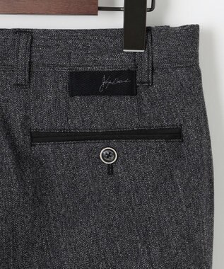 JOSEPH ABBOUD 【キングサイズ・ウエストも伸びる!オーガニックコットン使用】ムリネへリンボンストレッチ パンツ グレー系