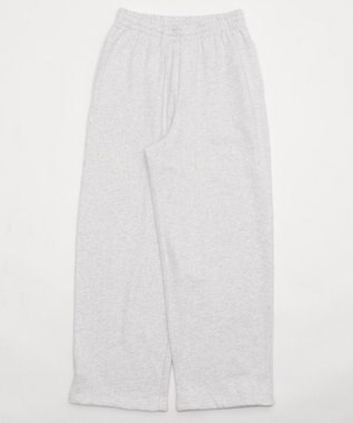 WEGO 【ウエストゴム】スウェットワイドパンツ アッシュグレー
