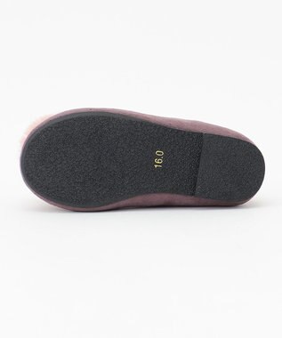 ANY KIDS ポンポン付きパンプス ラベンダー系