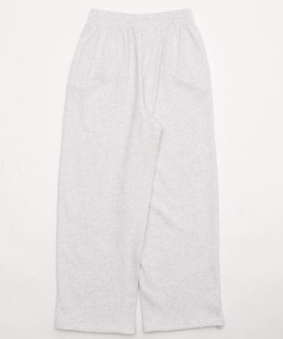 WEGO 【ウエストゴム】スウェットワイドパンツ アッシュグレー
