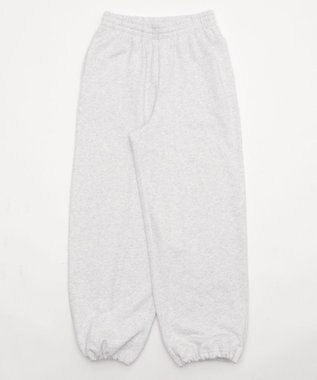 WEGO 【ウエストゴム】スウェットワイドパンツ アッシュグレー