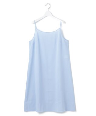 23区 L 【Lサイズ限定/接触冷感/速乾性/洗える】エアリーブライトローン Vネックワンピース ブルー系