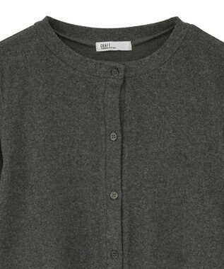 CRAFT STANDARD BOUTIQUE カットアウトデザインカーディガン Charcoal Gray