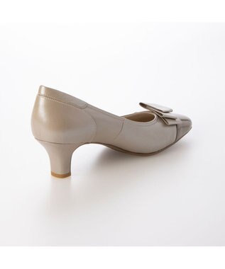 Riz raffinee <Riz raffinee>モチーフリボンパンプス ベージュメタリック