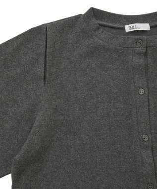 CRAFT STANDARD BOUTIQUE カットアウトデザインカーディガン Charcoal Gray