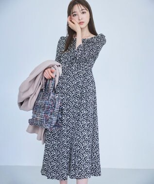 TOCCA 【美人百花掲載】【一部カラー撥水】TRIM WAVES MINITOTE ミニトートバッグ ブラック系5