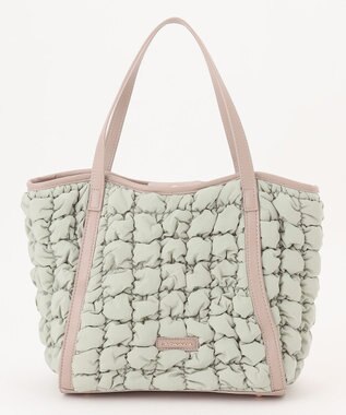 LA BAGAGERIE ポップコーンキルト2WAYトート Mサイズ ライトグリーン