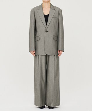 uncrave ヘリンボーンスーツ ジャケット（uncrave WHITE） へリンボーンブラック