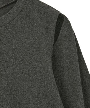 CRAFT STANDARD BOUTIQUE カットアウトデザインカーディガン Charcoal Gray