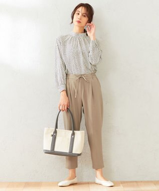 ANY 【接触冷感・UVケア】イージーケア美脚 パンツ ベージュ