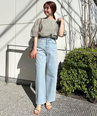 UNFILO ワッシャーブロード 2WAYブラウス カーキ