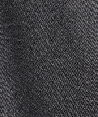 J.PRESS LADIES L 【洗える・防シワ・速乾】ツイルシャンブレー ワイド パンツ ブラックシャンブレー系