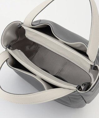 Y'SACCS シュリンクレザートート Sサイズ グレー