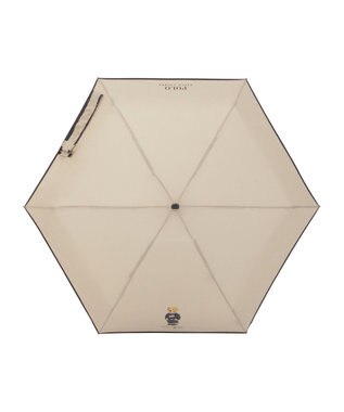 MOONBAT POLO RALPH LAUREN(ポロ ラルフローレン)FLAG BEAR 無地 5段折りたたみ傘 簡単開閉 ベージュ