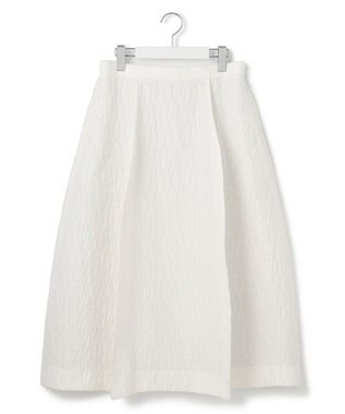 23区 【洗える】エクラジャカード コクーン スカート アイボリー系