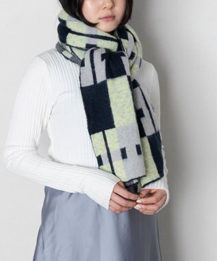 TRICOTE モヘアマフラー 39NAVY