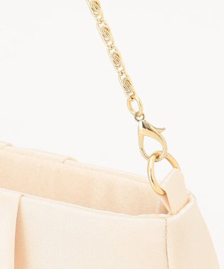 ANY SIS 【2WAY】ビジュー調タック パーティバッグ ゴールド系