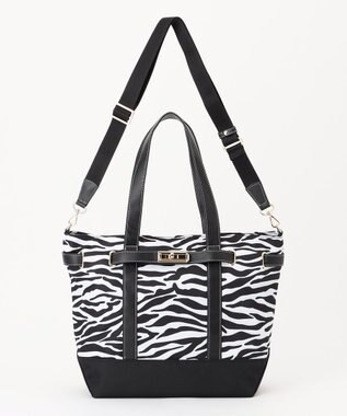 LA BAGAGERIE ベルテッド2WAYトート ゼブラ