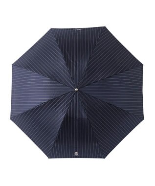 MOONBAT POLO RALPH LAUREN メンズ 折りたたみ傘 ストライプ×BEAR 65cm ディープブルー
