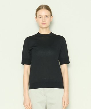 JOSEPH シルクコットン　ニットTEE Black