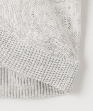 ANY 【洗濯機可/接触冷感/アンチピリング】シアーニットボレロカーディガン トップグレー