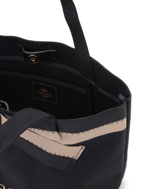 TOCCA KNOT IN CONTRAST CANVASTOTE キャンバストート ブラック系