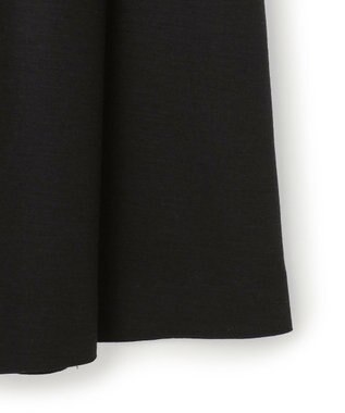 23区 【洗える】ウールミルドジャージー タック スカート ブラック系