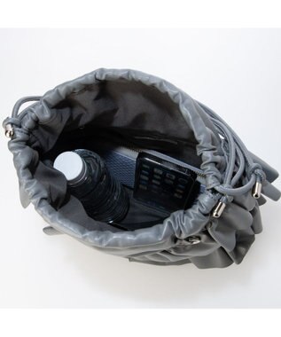 UNBILLION カシュカシュ cachecache / アシンメトリーフリルドロストショルダーバッグ GY